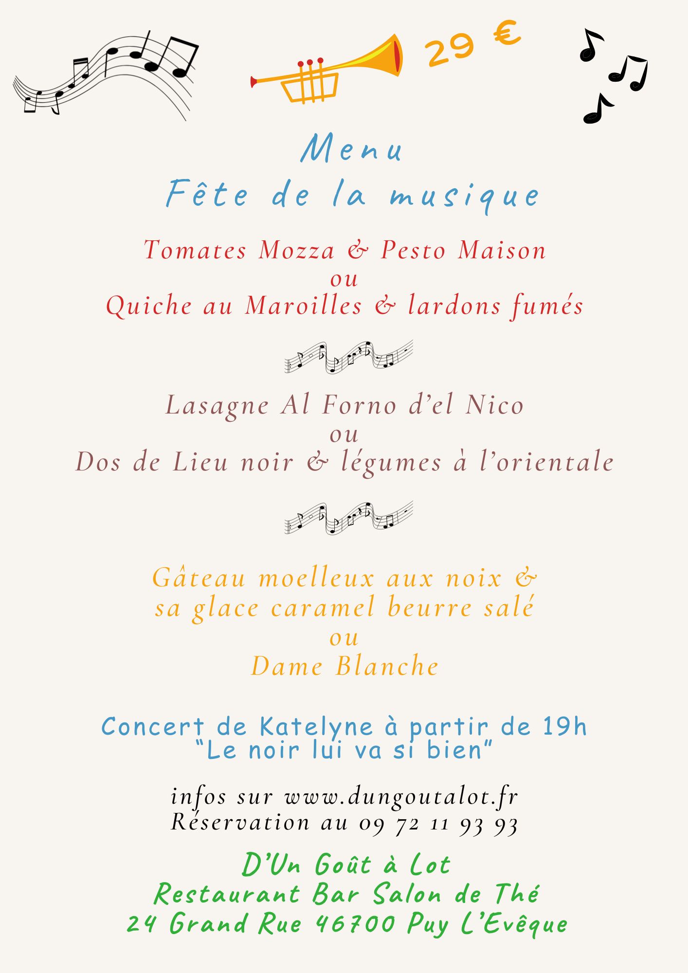 Figeac : Fête de la musique au restaurant D'un Goût à Lot