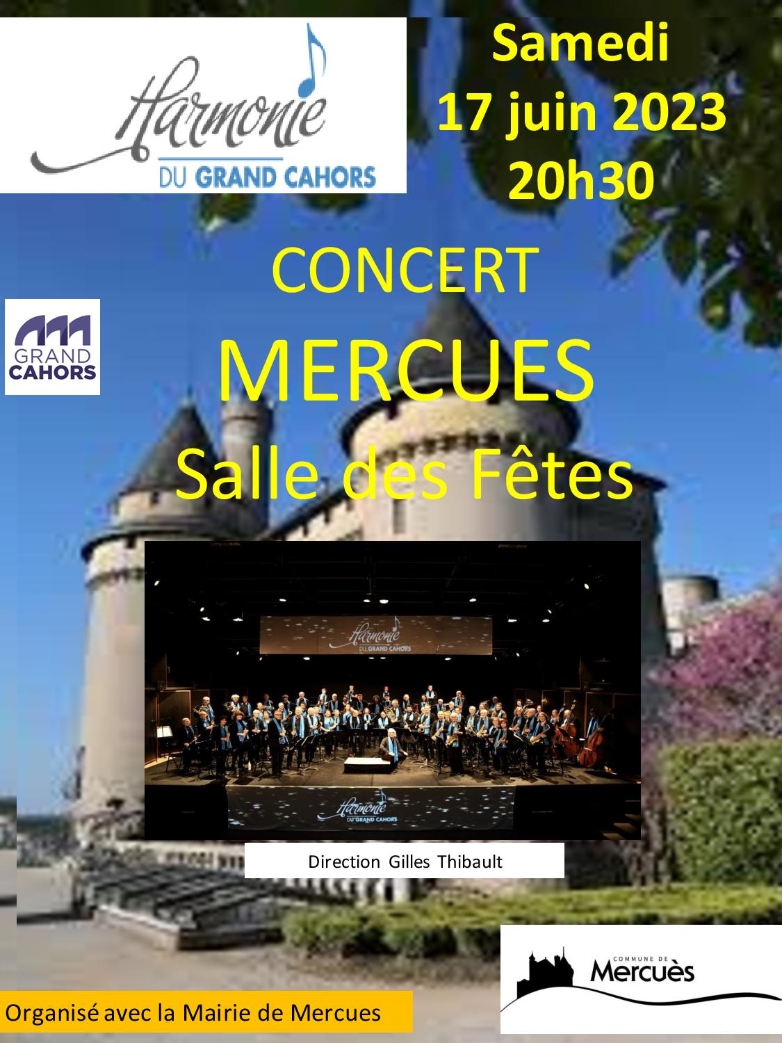 Figeac : Concert à Mercuès: Harmonie du Grand Cahors