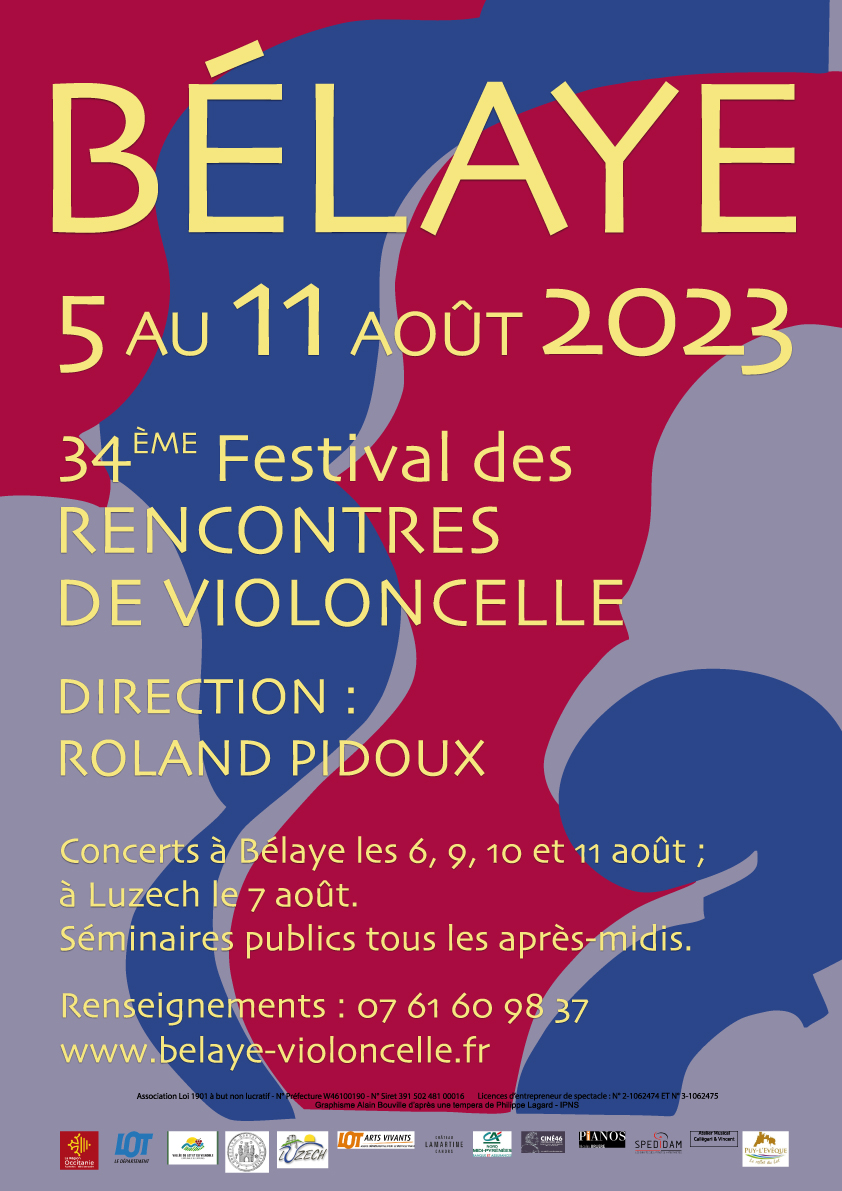 Figeac : XXXIVèmes Rencontres de Violoncelle de Bélaye : les Séminaires Publics