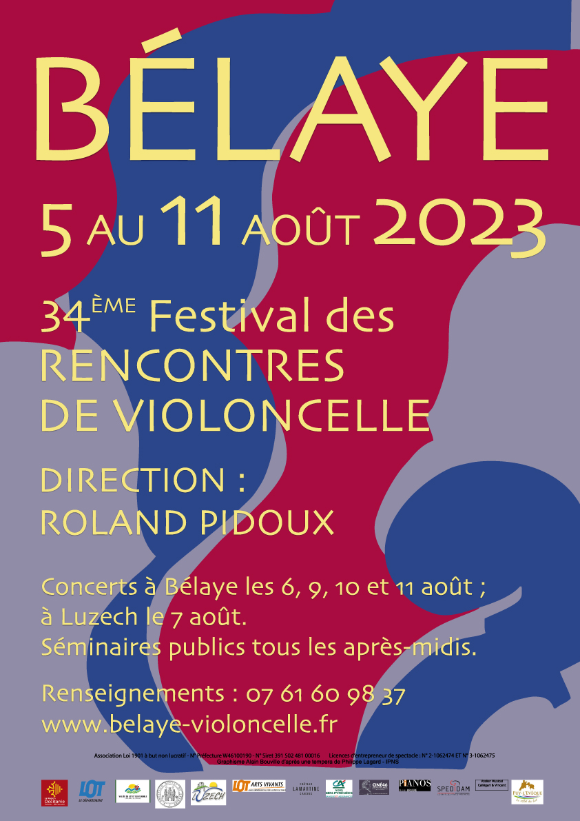 Figeac : XXXIVèmes Rencontres de Violoncelle de Bélaye : Concert du dimanche 6 août