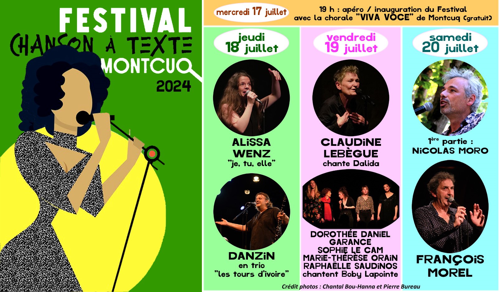 Figeac : Festival de la Chanson à Texte de Montcuq : Danzin en trio 