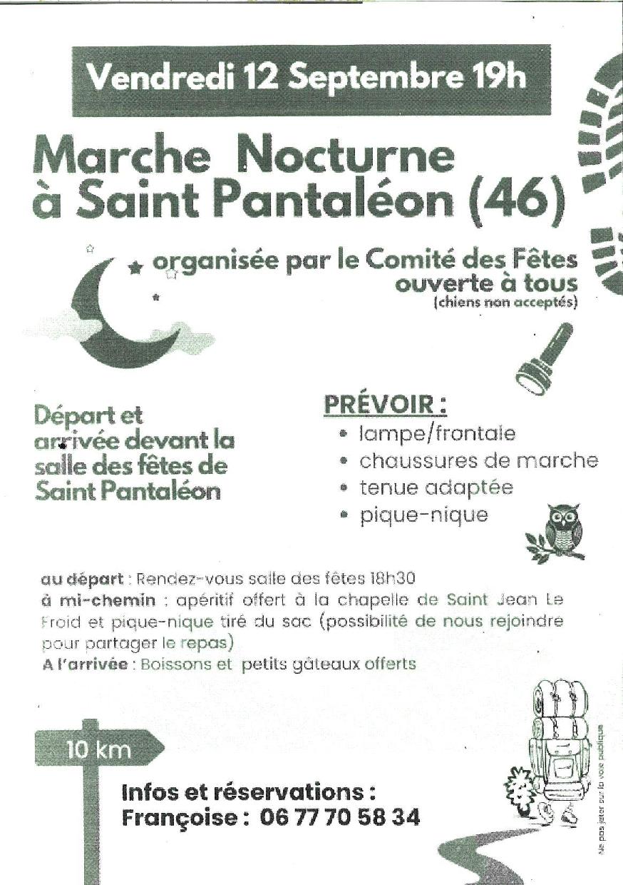 Figeac : Marche nocturne à Saint-Pantaléon
