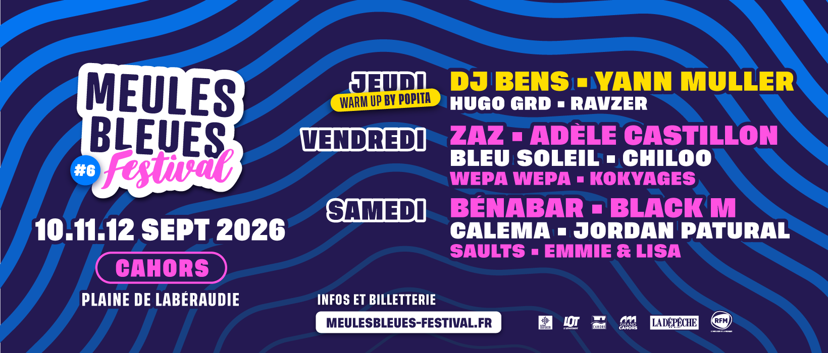 Figeac : Le Meules Bleues Festival : Bénabar, Calema et Black M