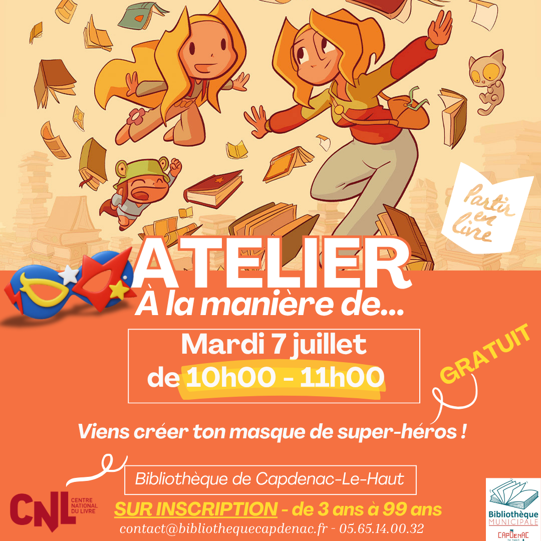 Figeac : Atelier créatif : « à la manière de... » à la bibliothèque de Capdenac-Le-Haut