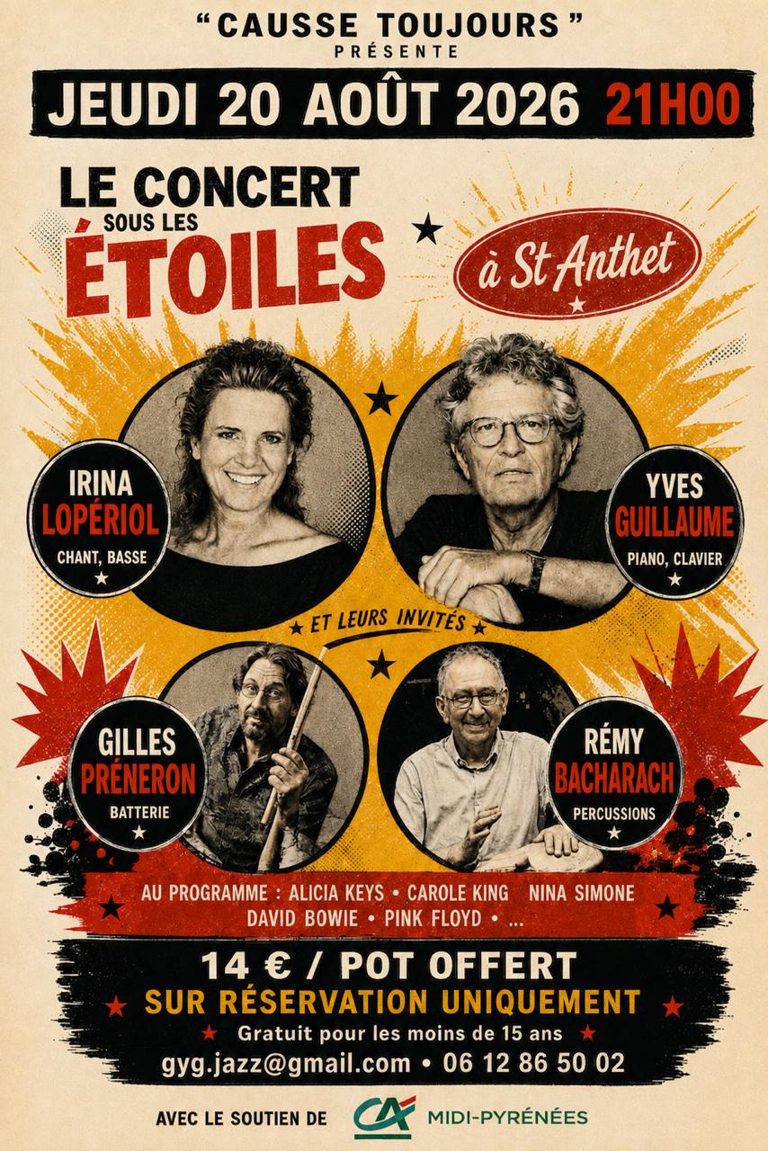 Figeac : Concert sous les étoiles à Saint-Anthet