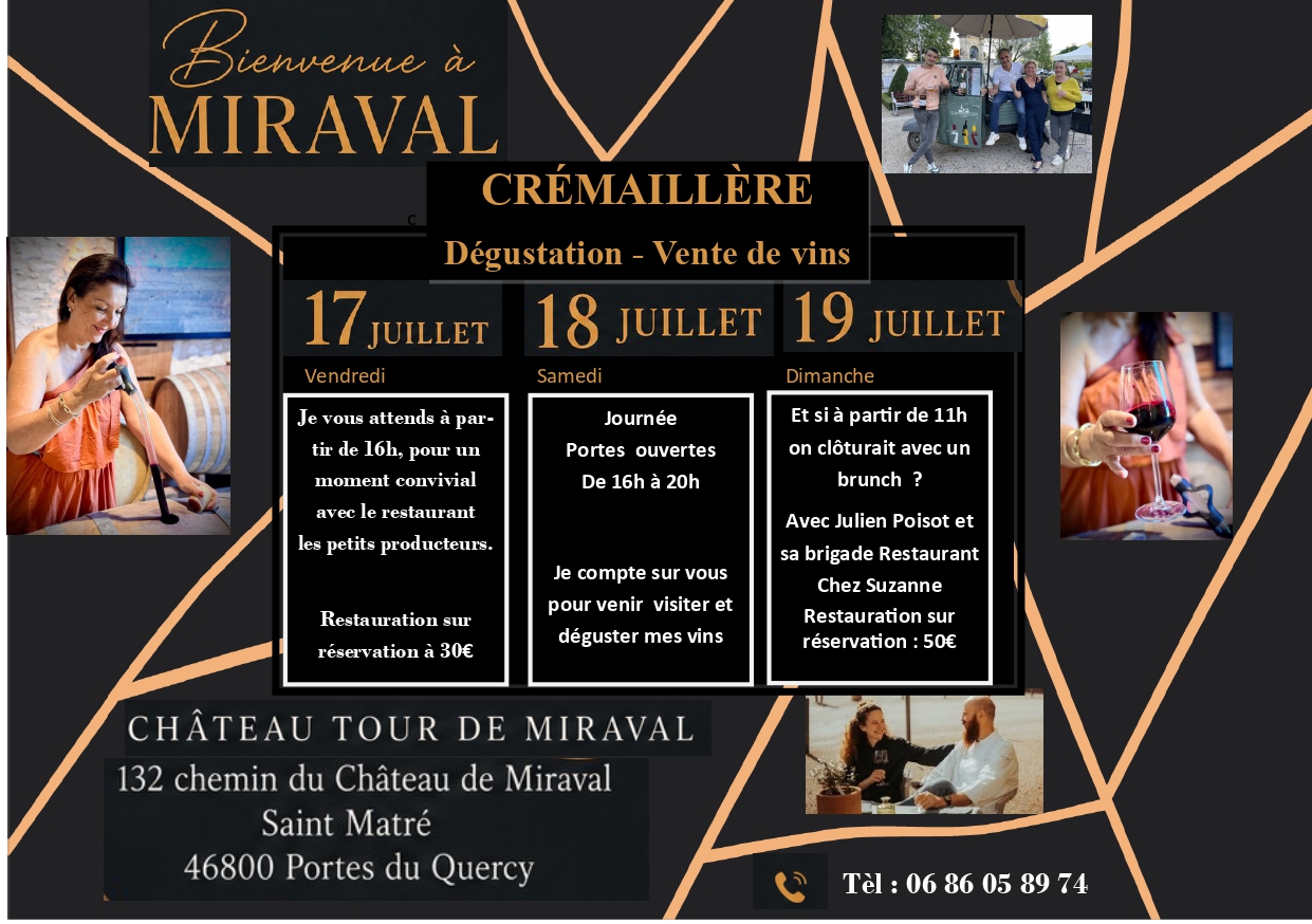 Figeac : Portes-ouvertes au Château Tour de Miraval