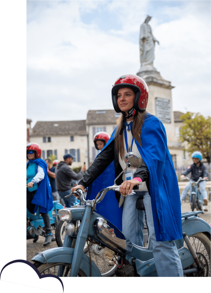 Figeac : La balade en meule bleue