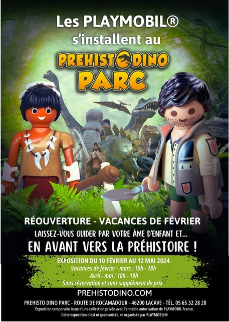 Figeac : Les Playmobil s'installent  au Préhisto Dino Parc