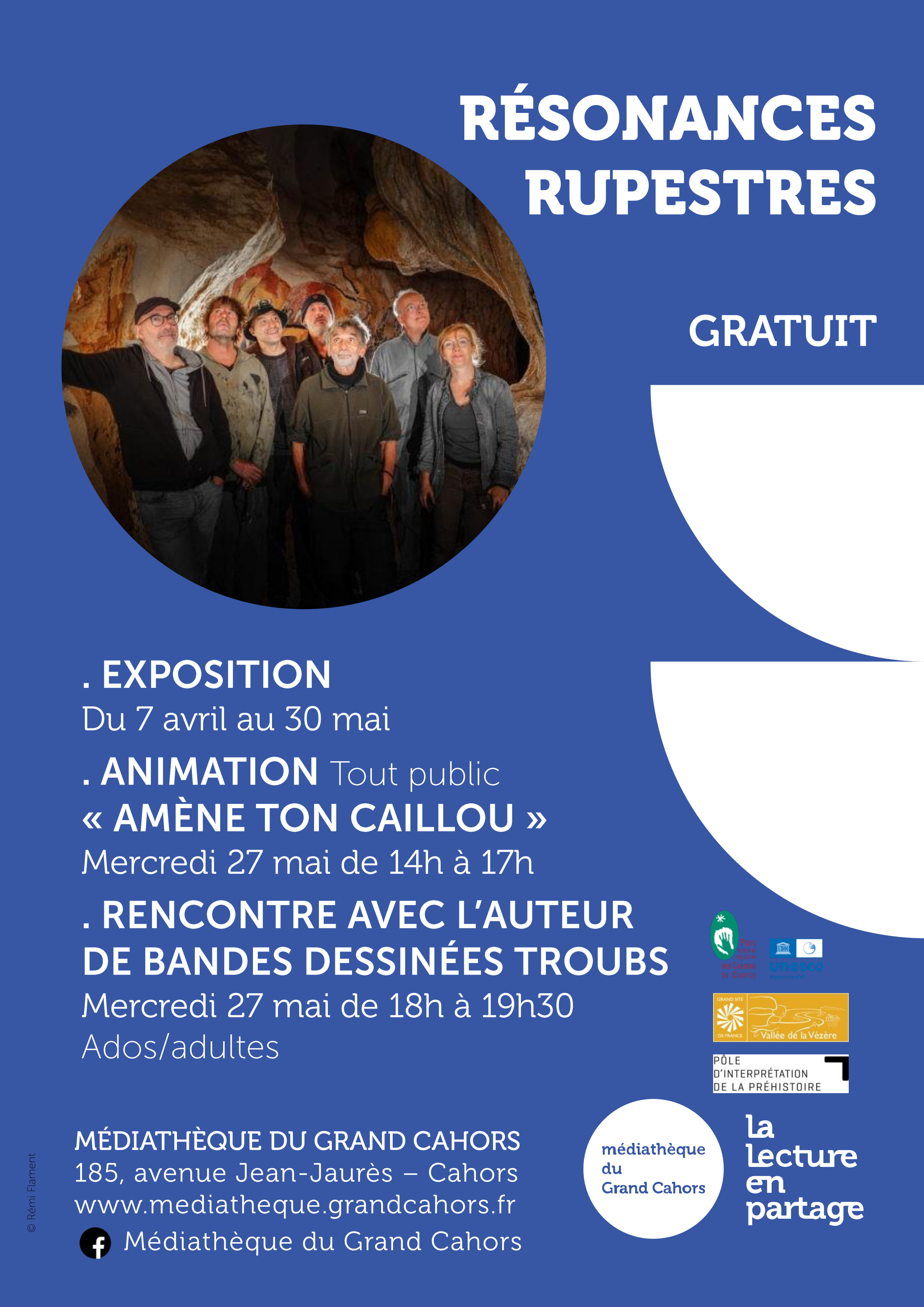 Résonances Rupestres - Exposition à la Médiathèque du Grand Cahors