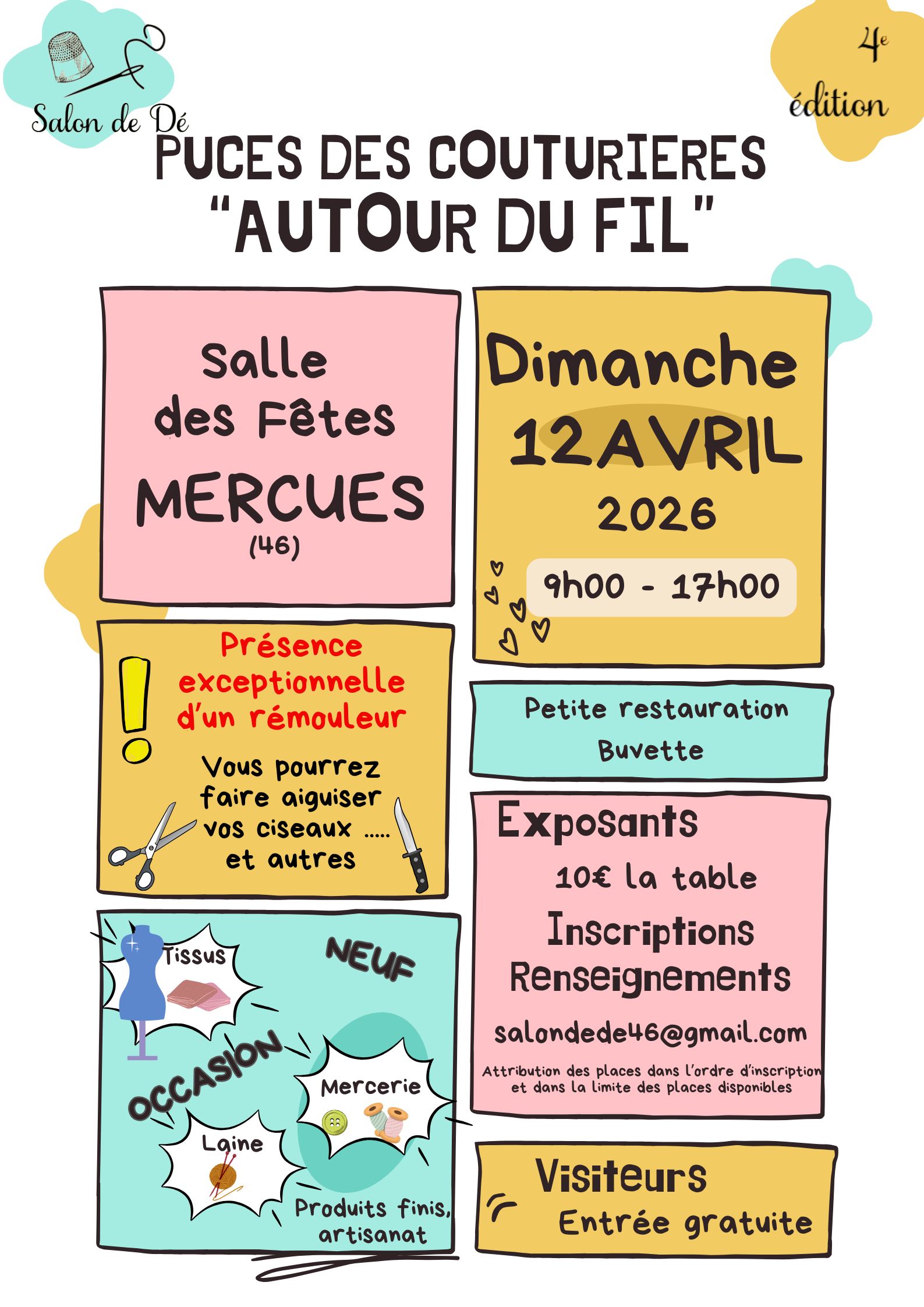 Figeac : Puces des couturières 