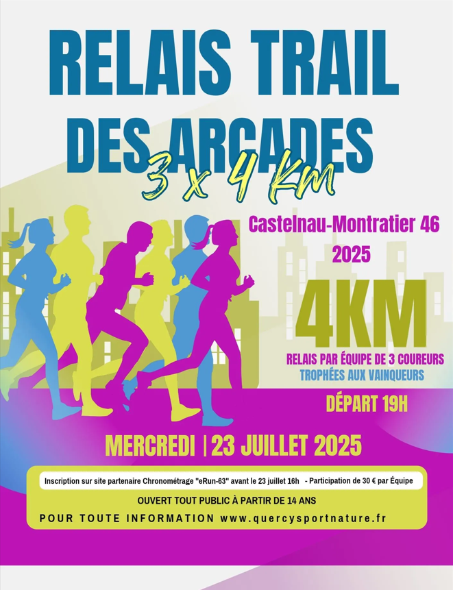 Figeac : Relais trail des Arcades 3x4 km