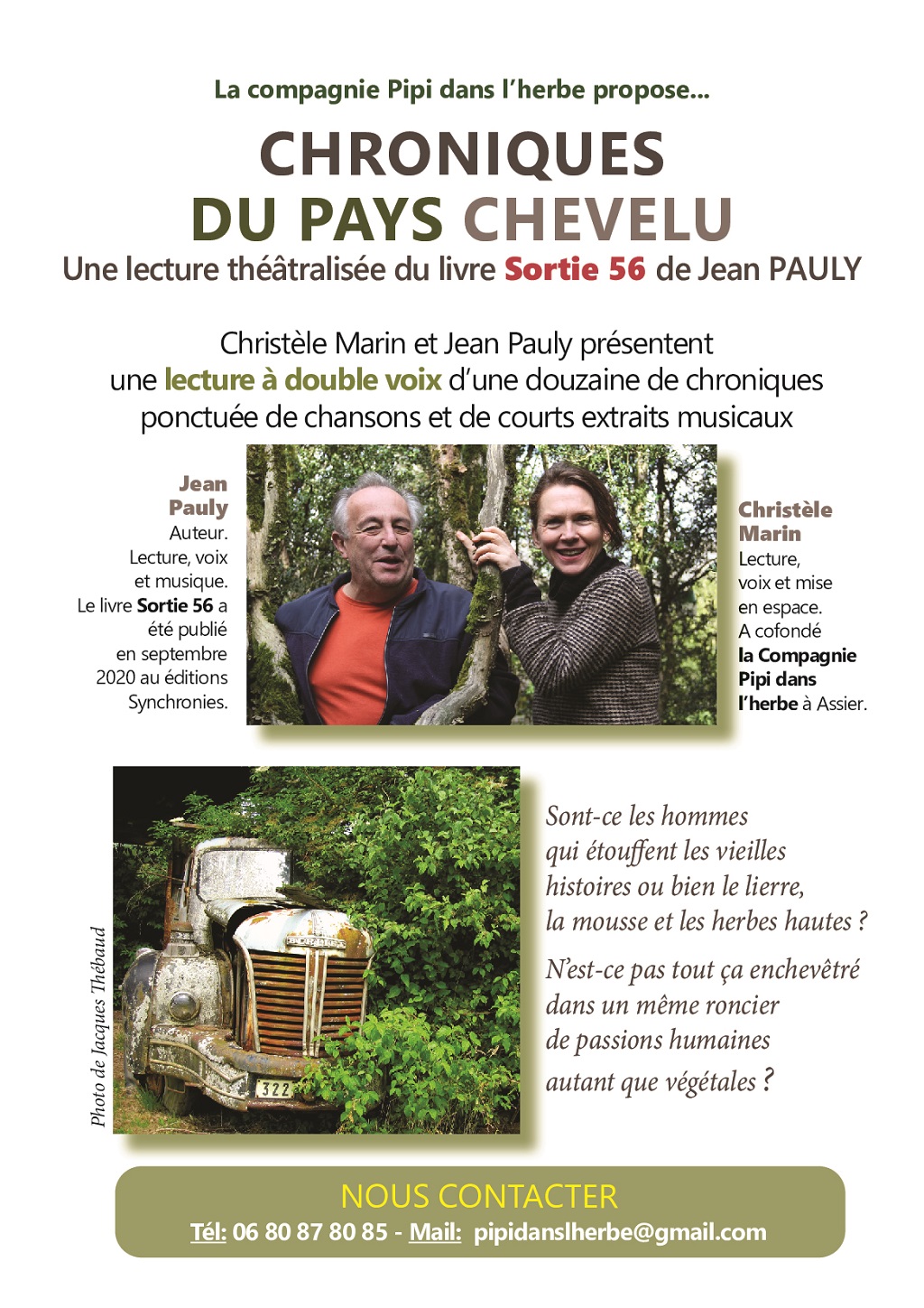 Figeac : Lectures théâtralisées à Marcilhac-sur-Célé