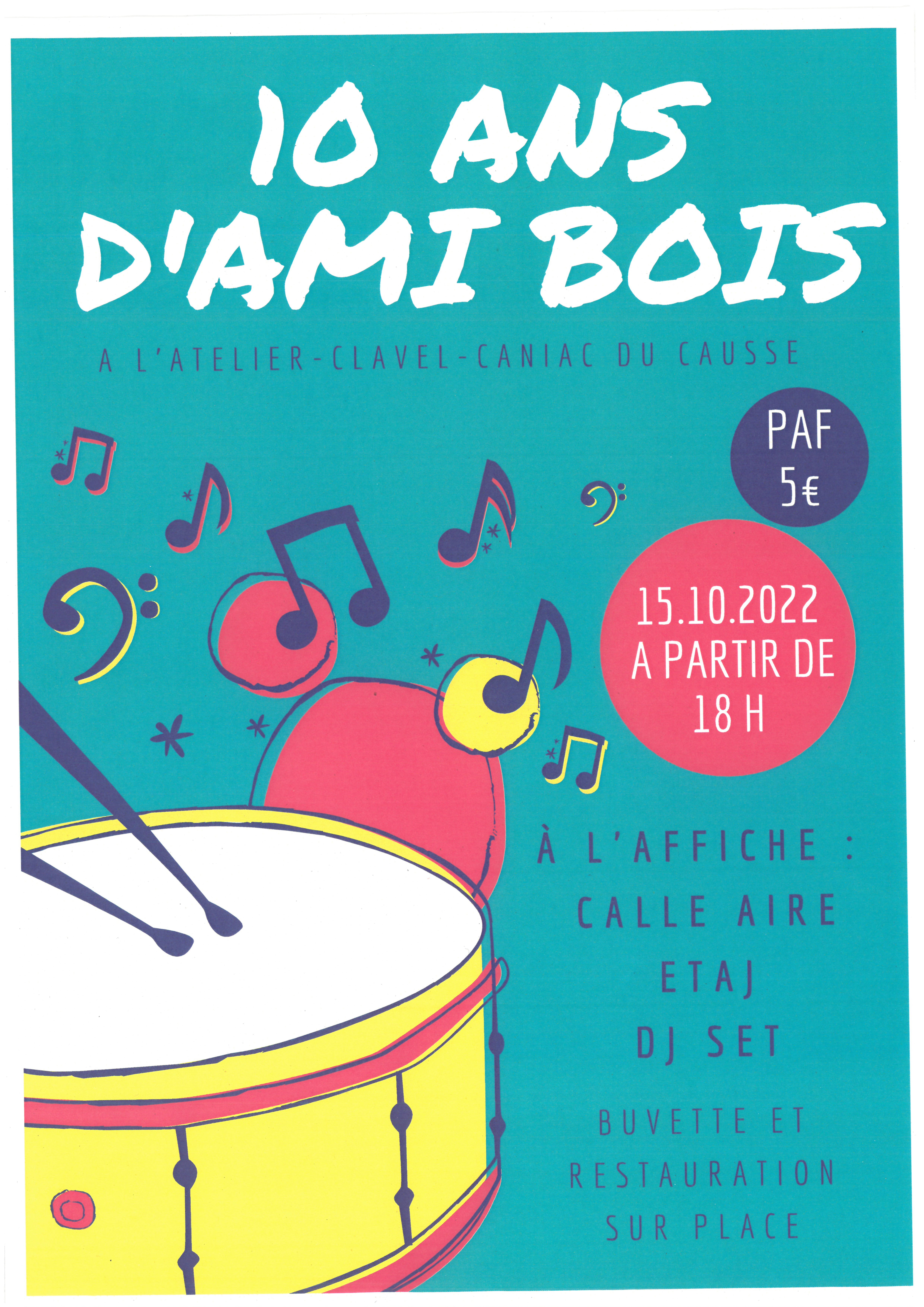 Figeac : Soirée Concert des 10 ans d'Ami Bois