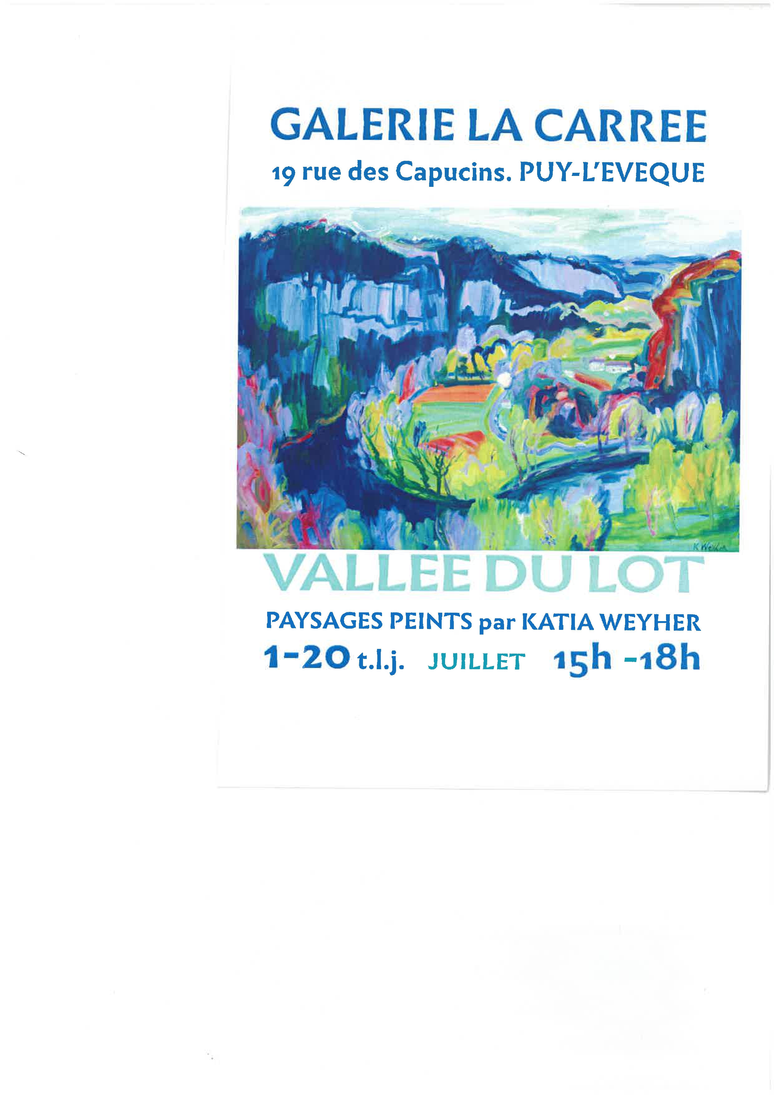 Figeac : Exposition à la galerie La Carrée : Katia Weyher