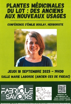 Figeac : Conférences Plantes Médicinales du Lot
