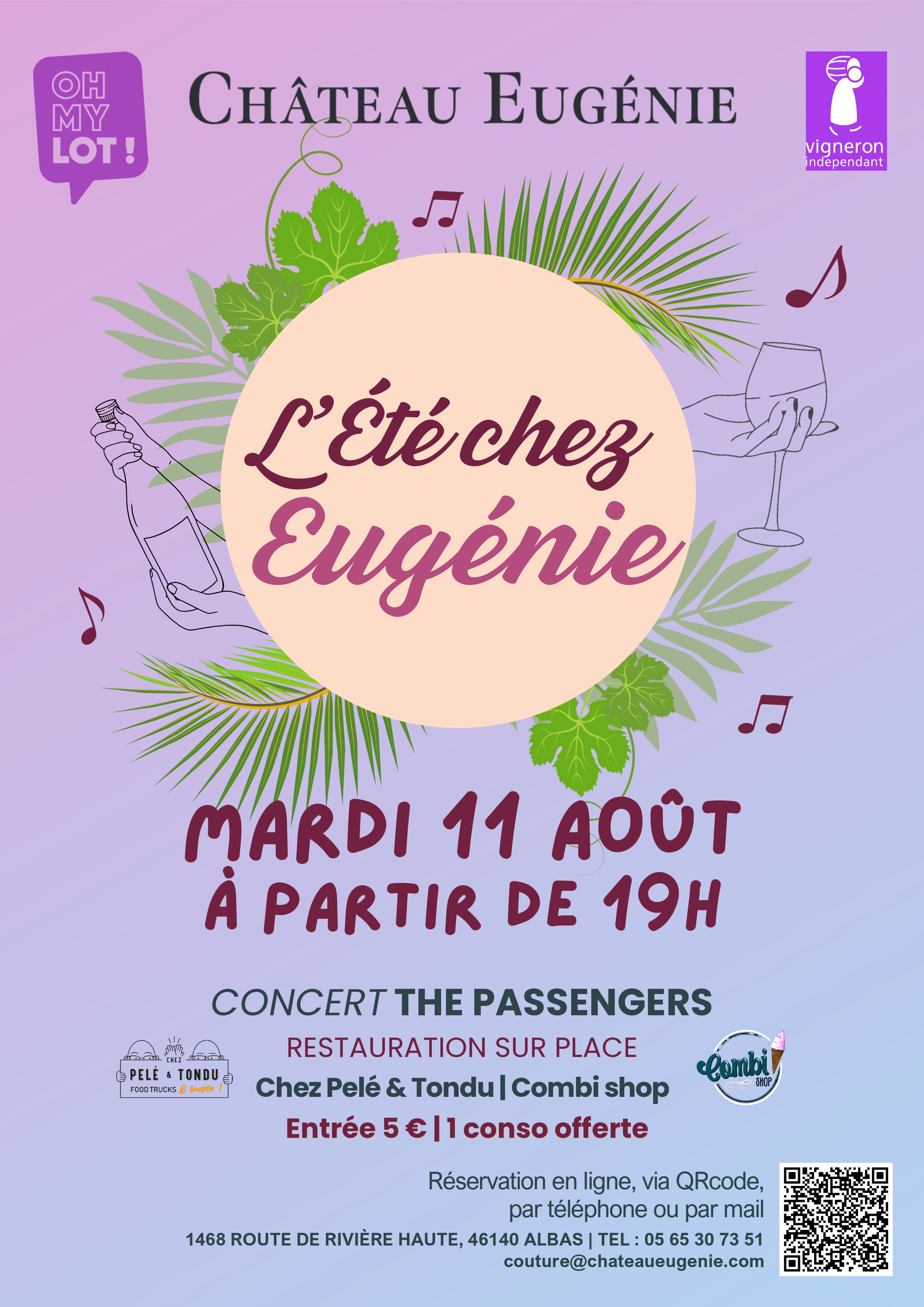 Figeac : Soirée chez Eugénie avec The Passengers