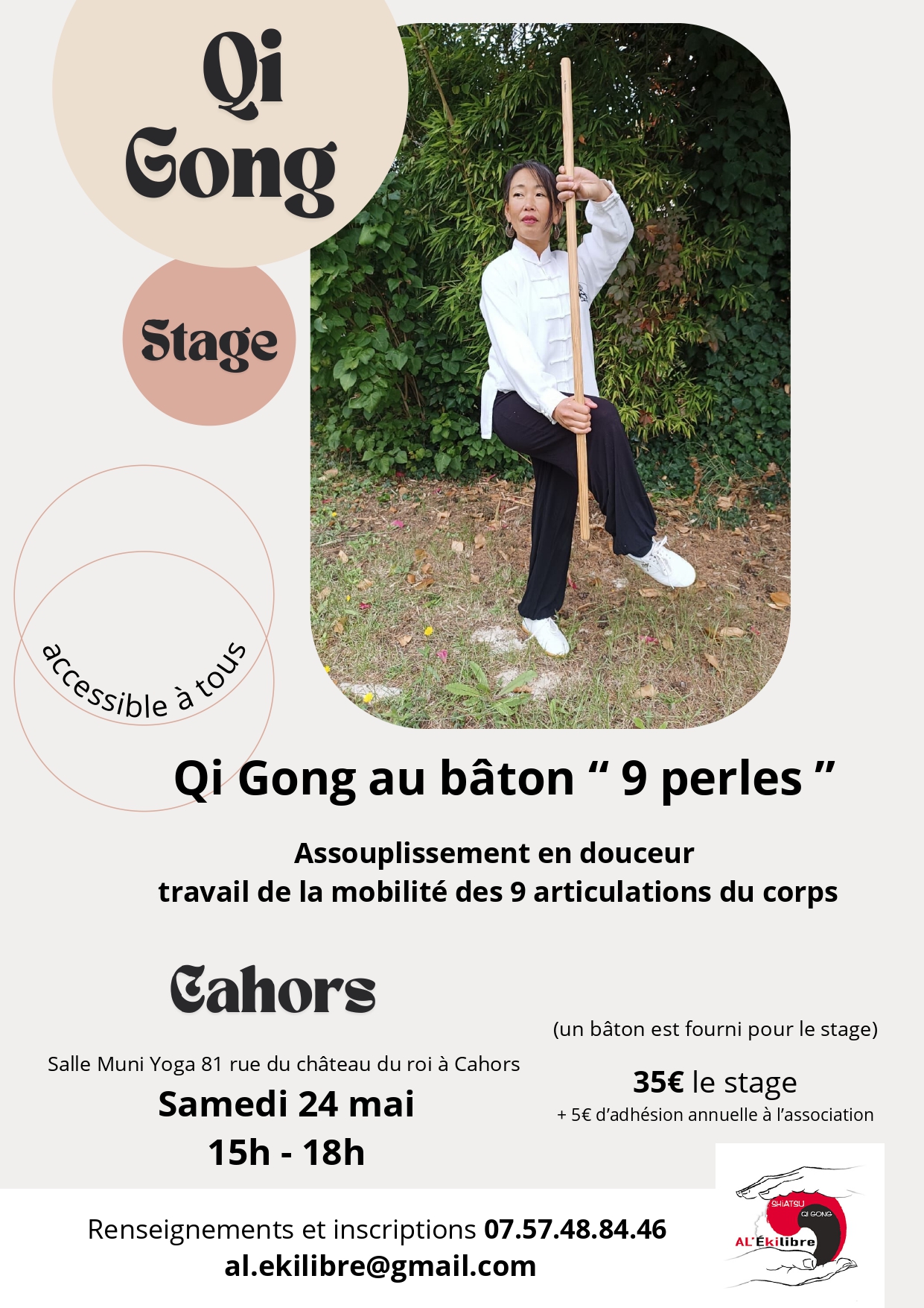 Figeac : Stage de Qi Gong au bâton