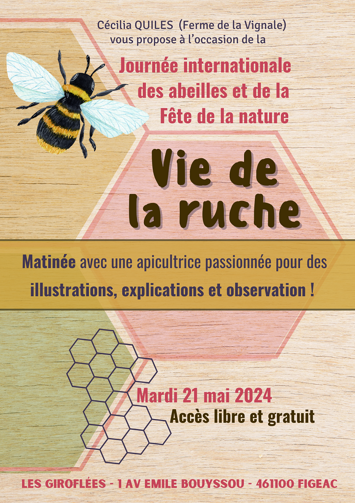 Figeac : Animation vie de la ruche aux Giroflées