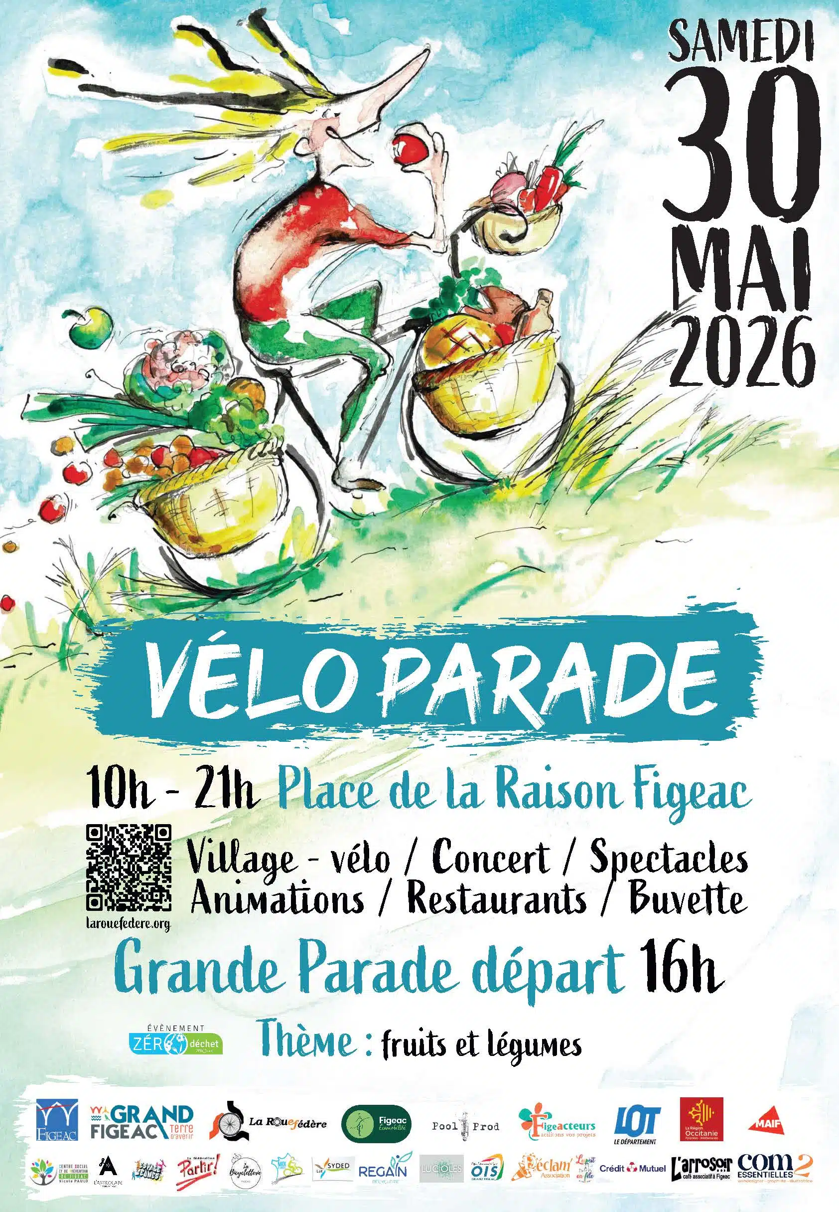 Figeac : La Roue Fédère – Vélo parade à Figeac
