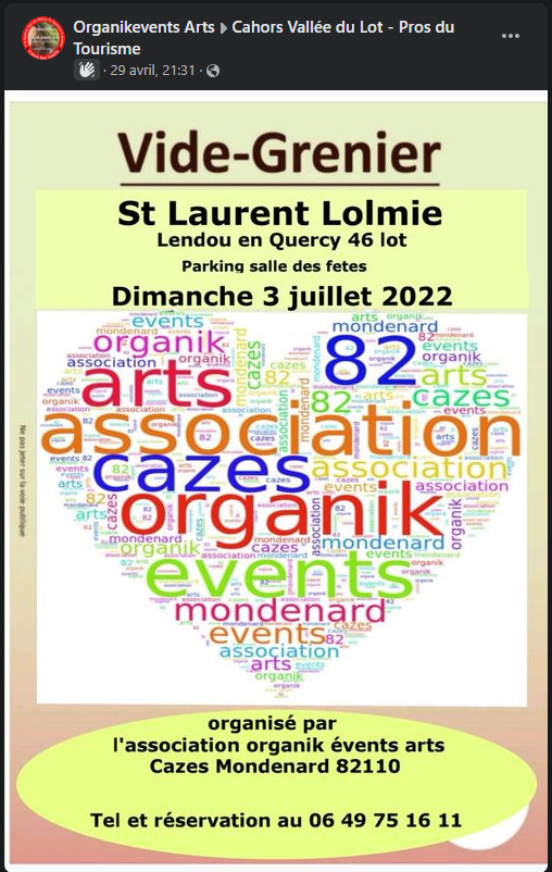Figeac : Vide-greniers à Saint-Laurent-Lolmie
