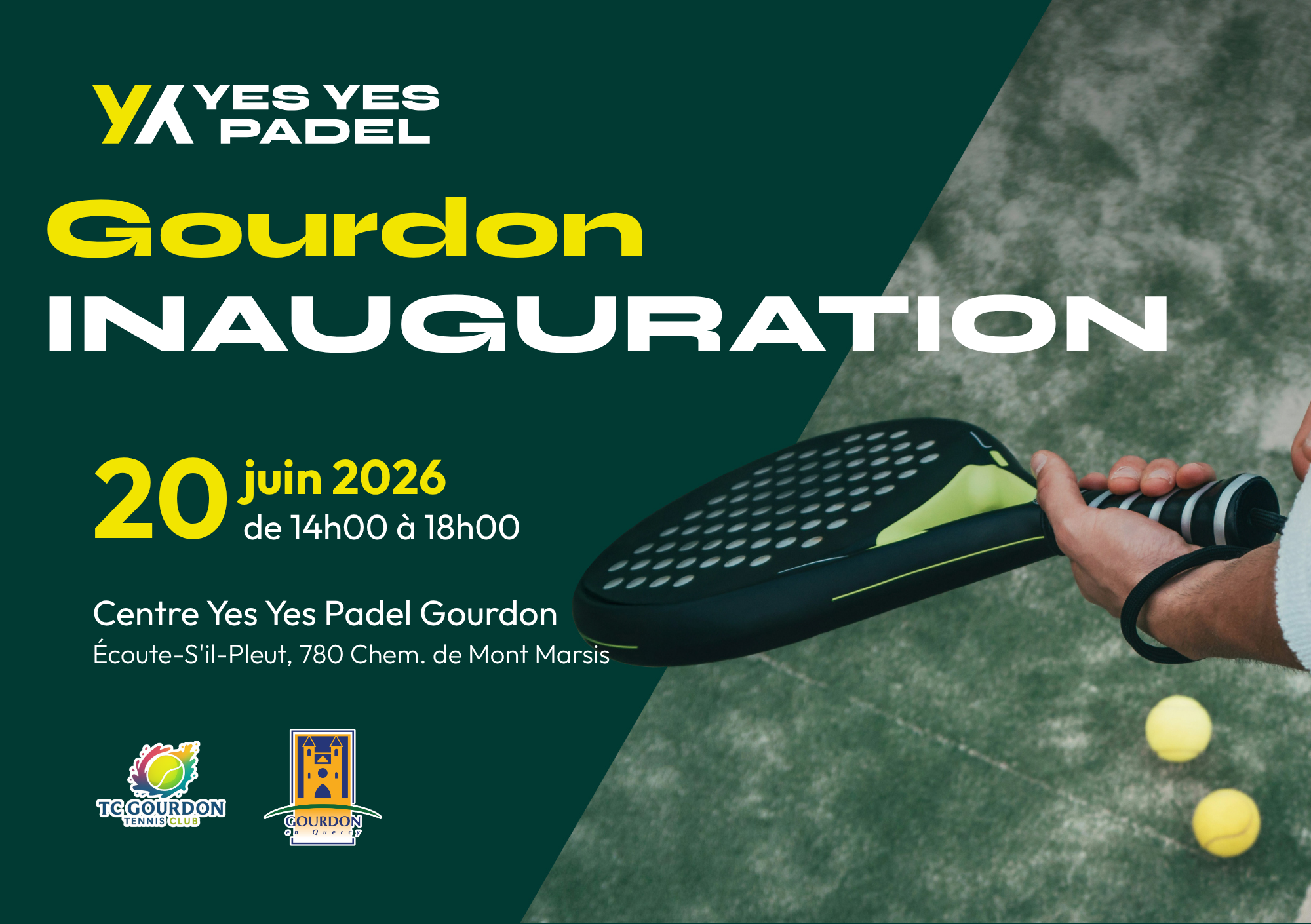 Figeac : Inauguration Yes Yes Padel à Gourdon