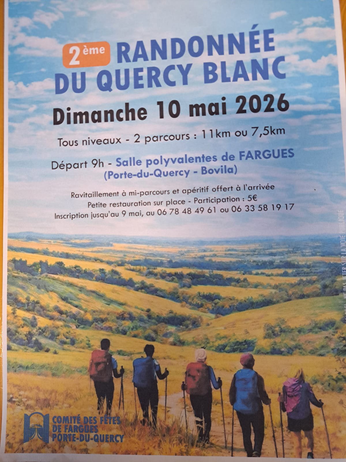 Figeac : 2ème randonnée du Quercy Blanc