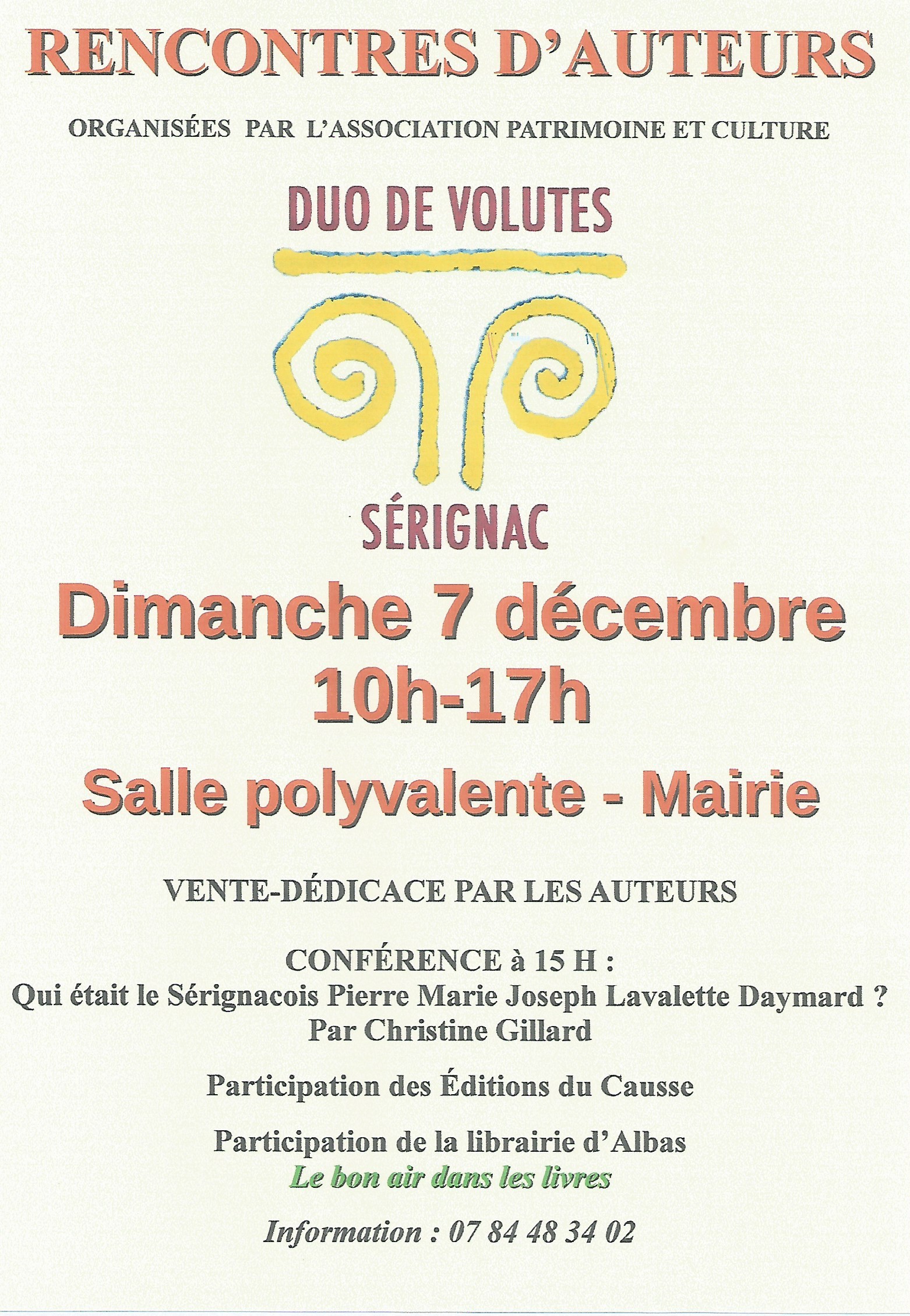 Figeac : Rencontres d'auteurs par l'association Duo de Volutes