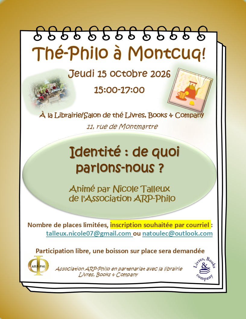 Figeac : Livres, Books & Co : Thé Philo