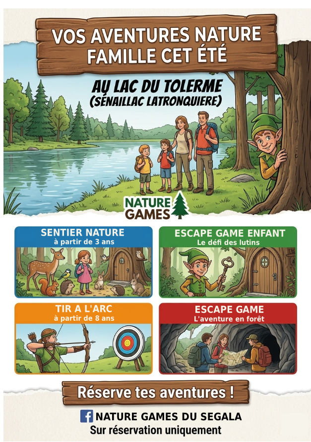 Figeac : Nature Games au lac du Tolerme
