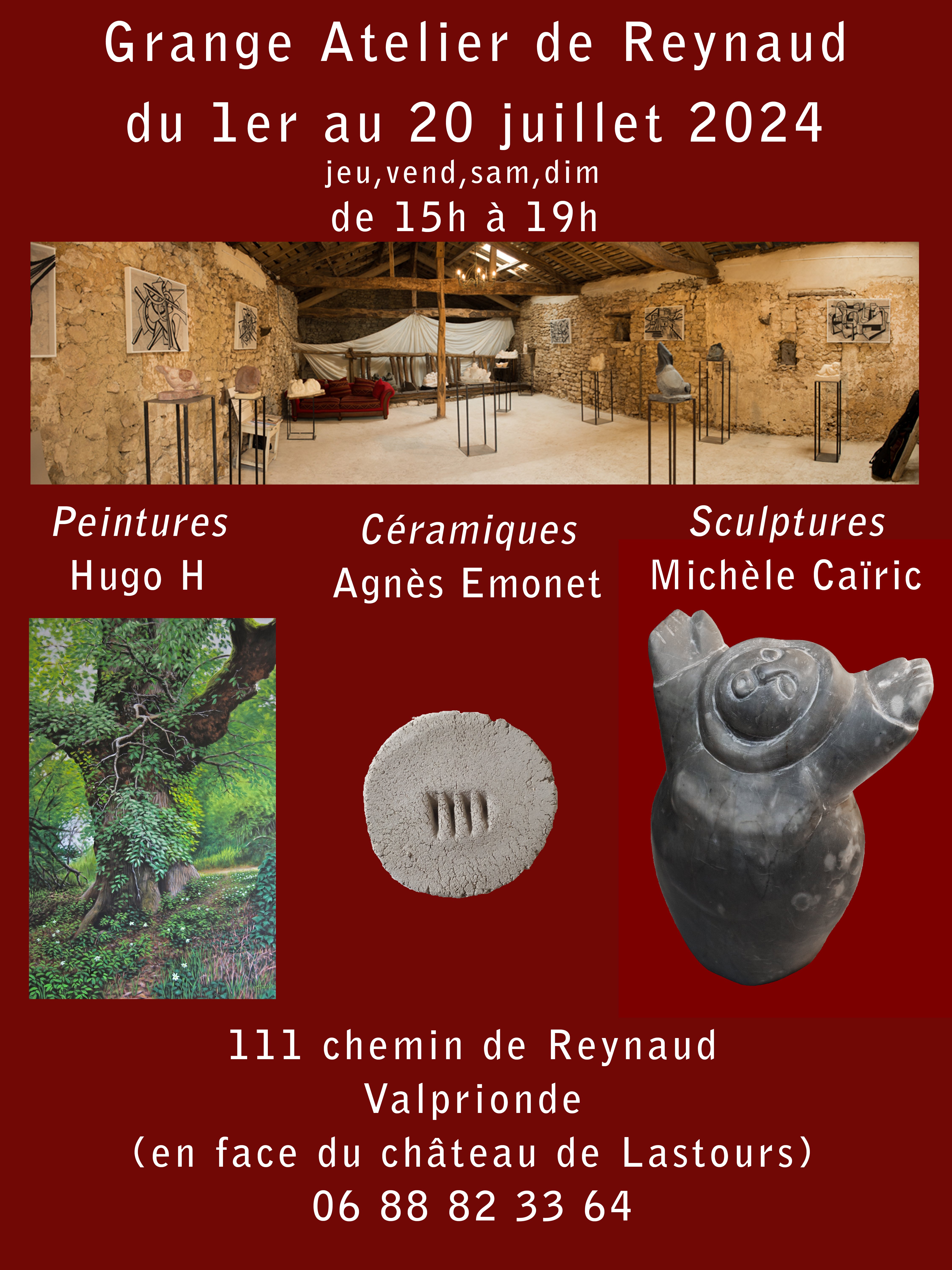 Figeac : Exposition à la Grange Atelier de Reynaud