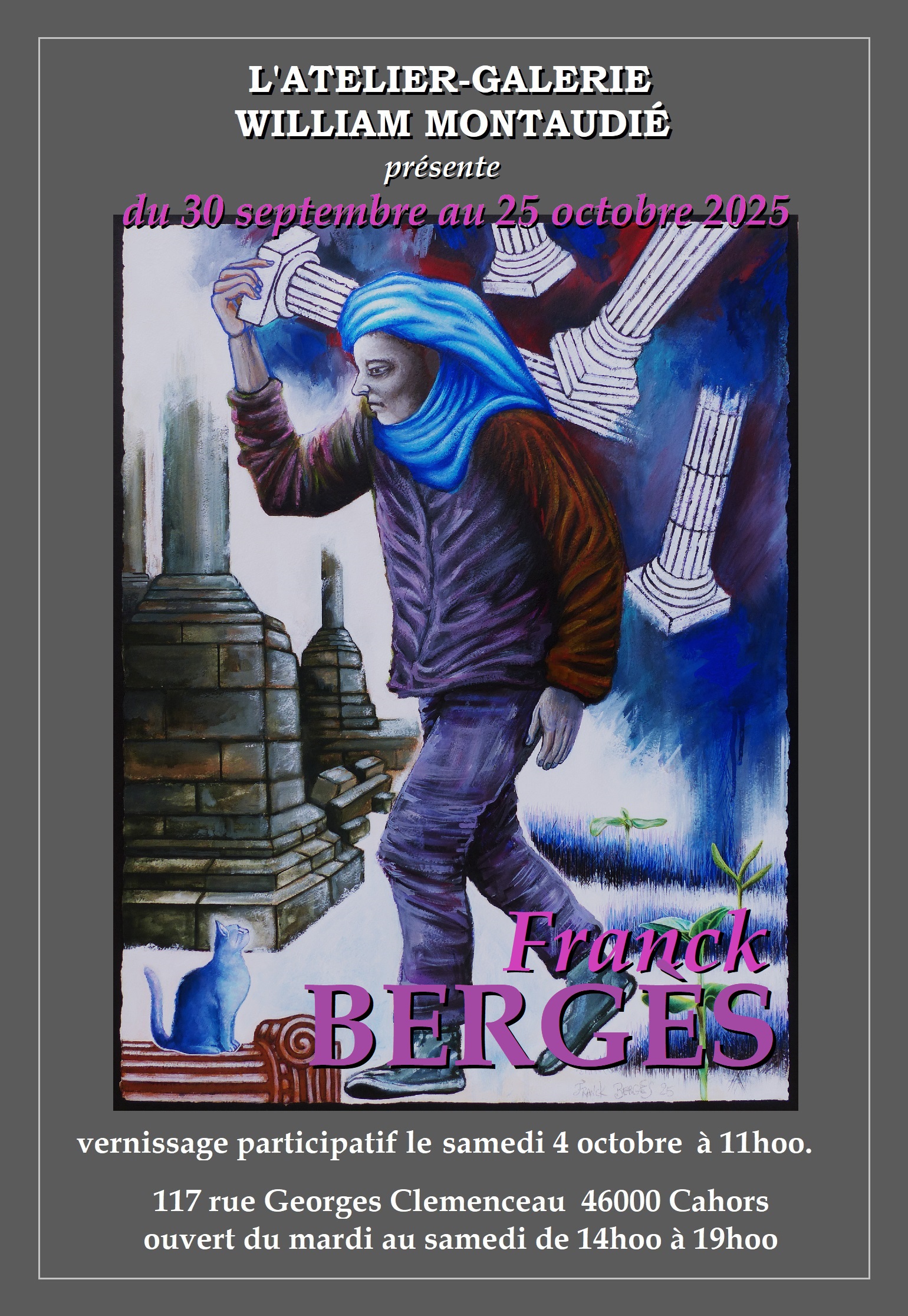 Vernissage de l'exposition de Franck Bergès