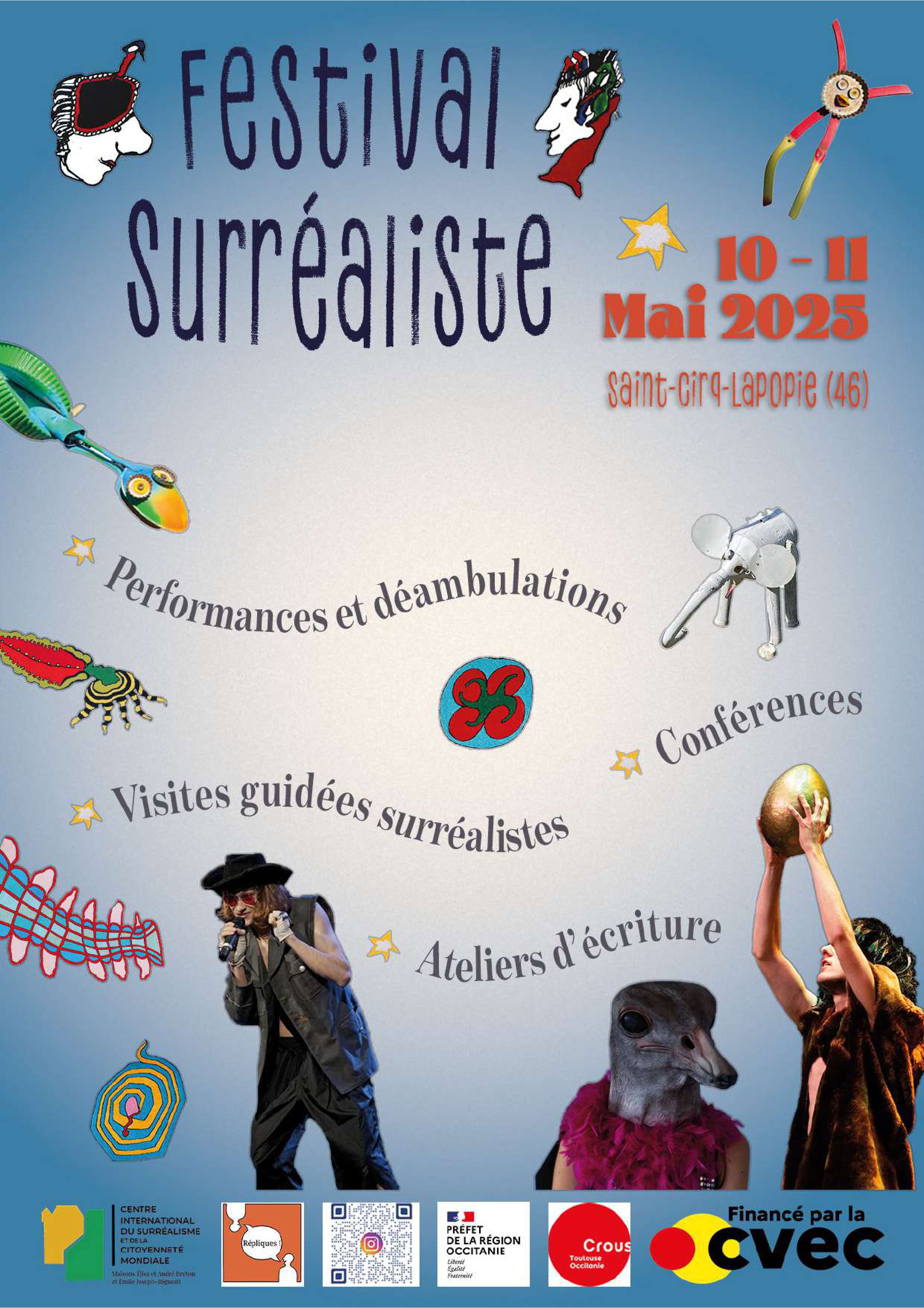 Figeac : Festival surréaliste de Saint-Cirq-Lapopie