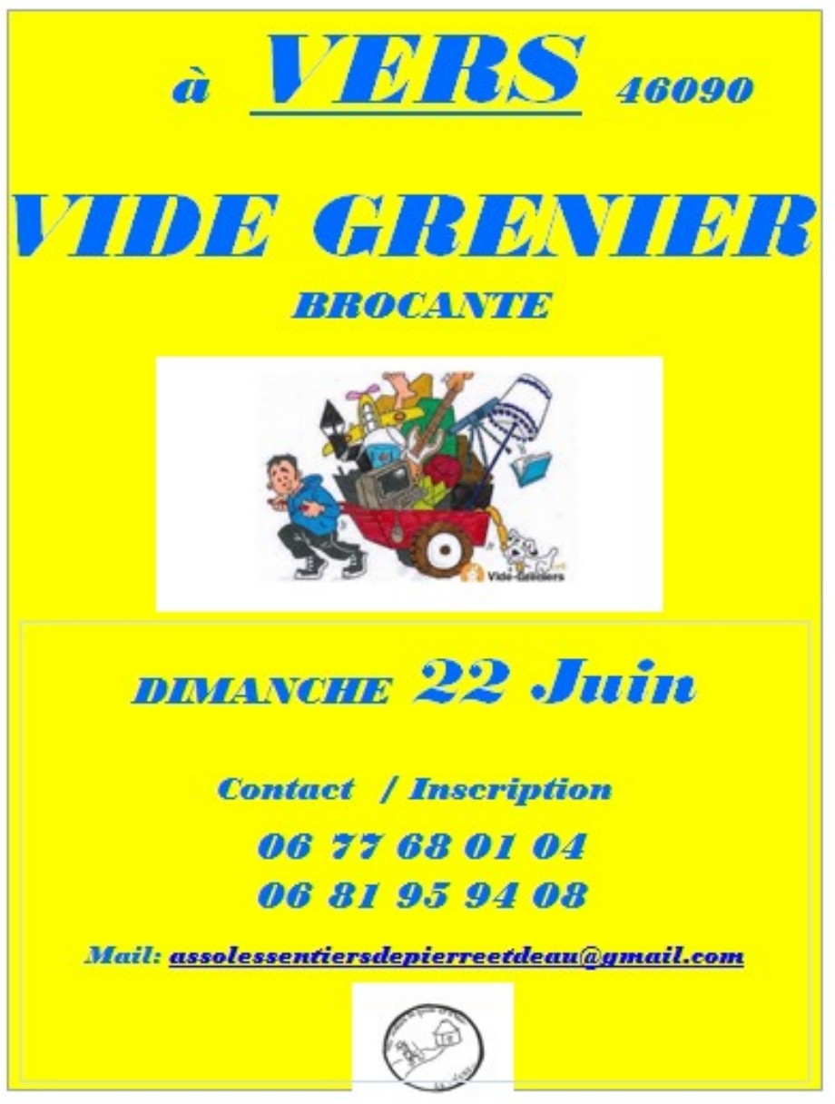 Figeac : Vide grenier brocante à Vers