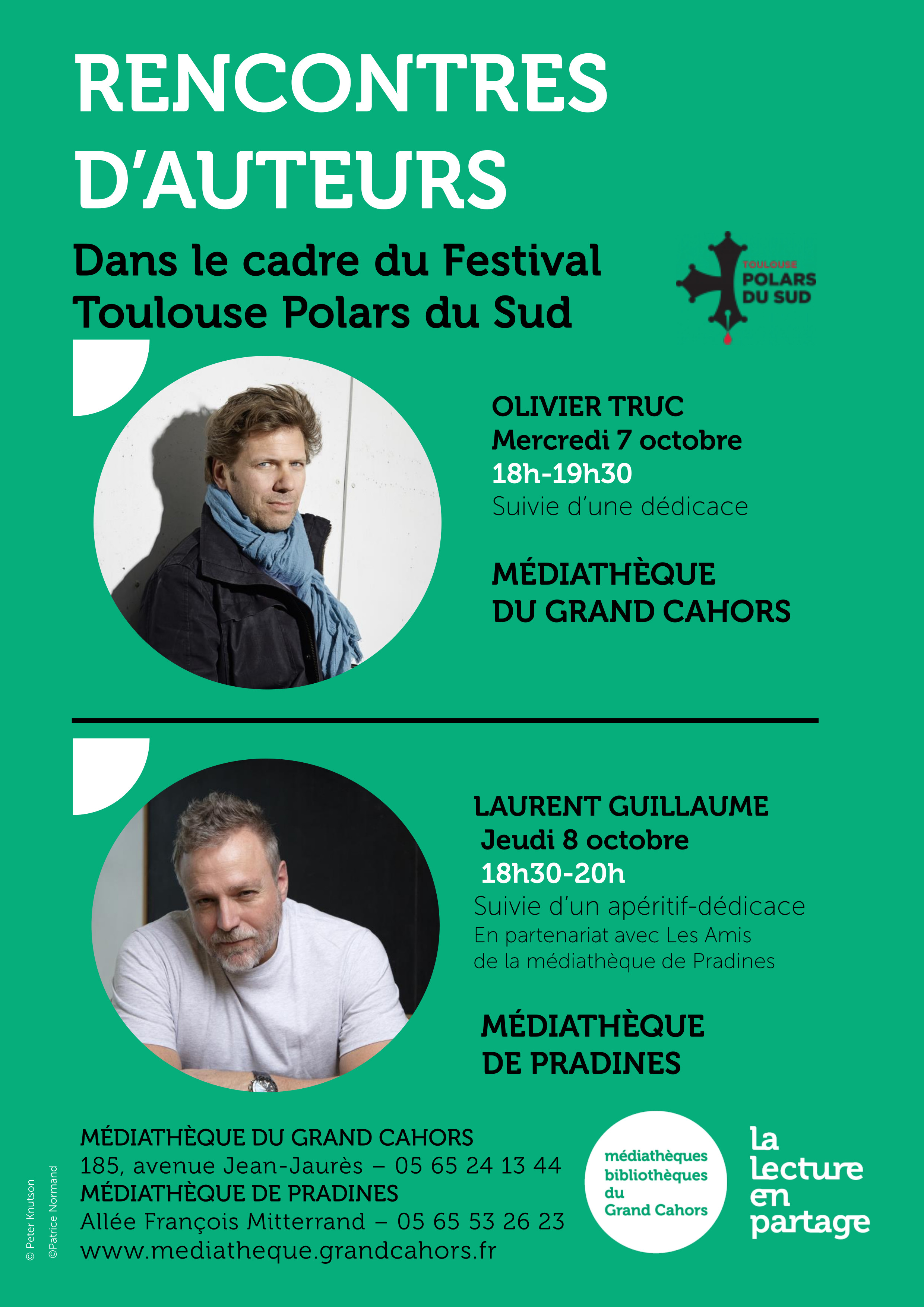 Figeac : Rencontre d'auteur : Olivier Truc à la Médiathèque du Grand Cahors