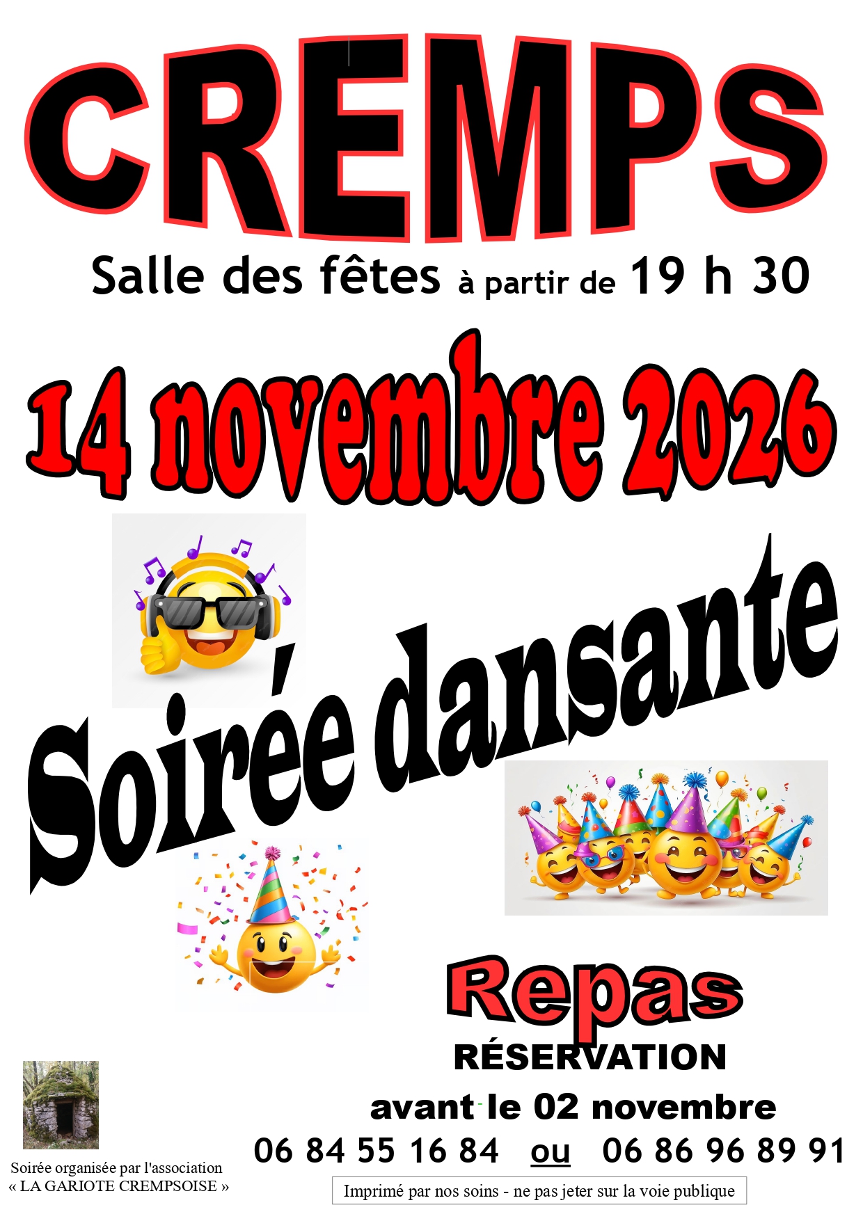 Figeac : Soirée repas et dansante à Cremps