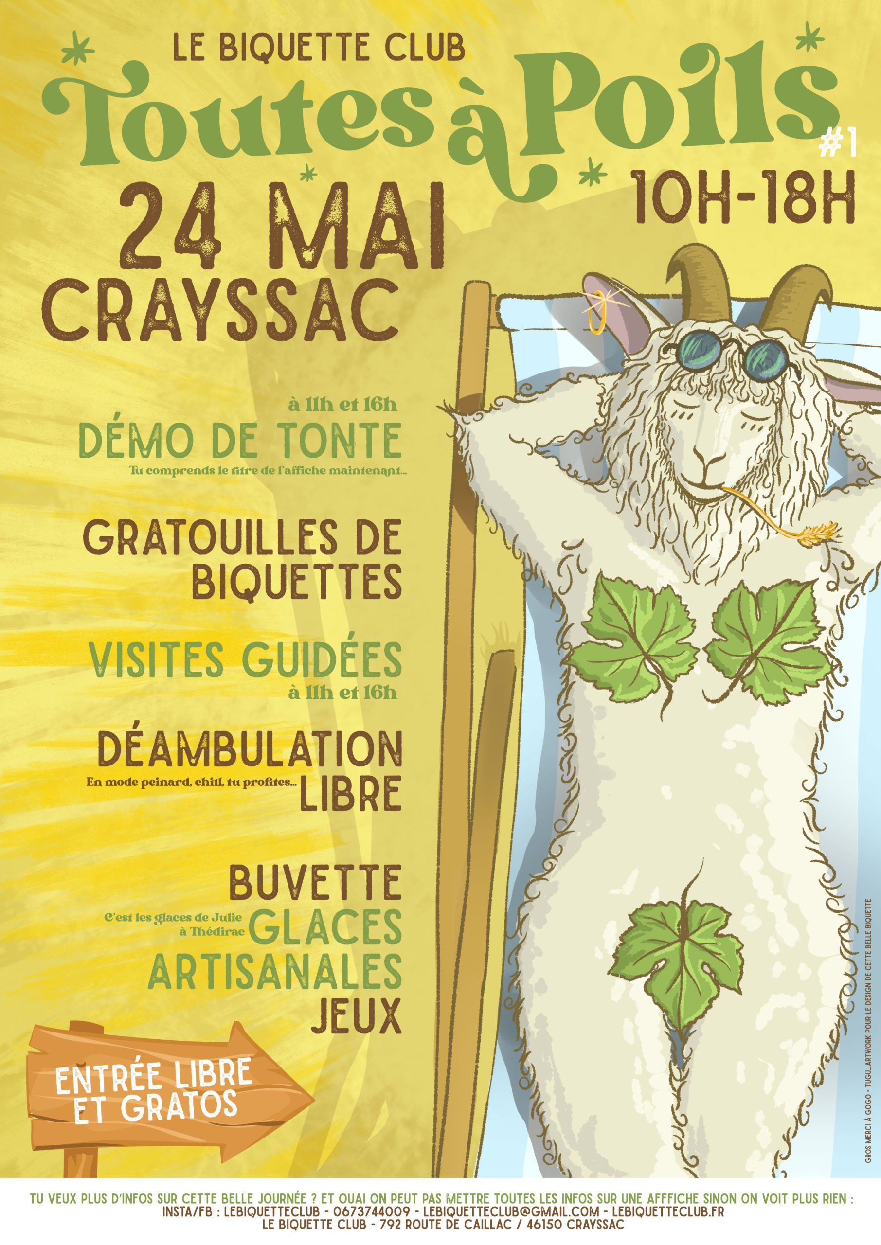 Figeac : Toutes à Poils au Biquette Club