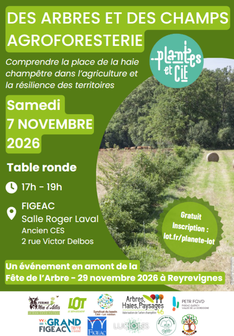 Figeac : Des arbres et des champs, agroforesterie, table ronde à  Figeac