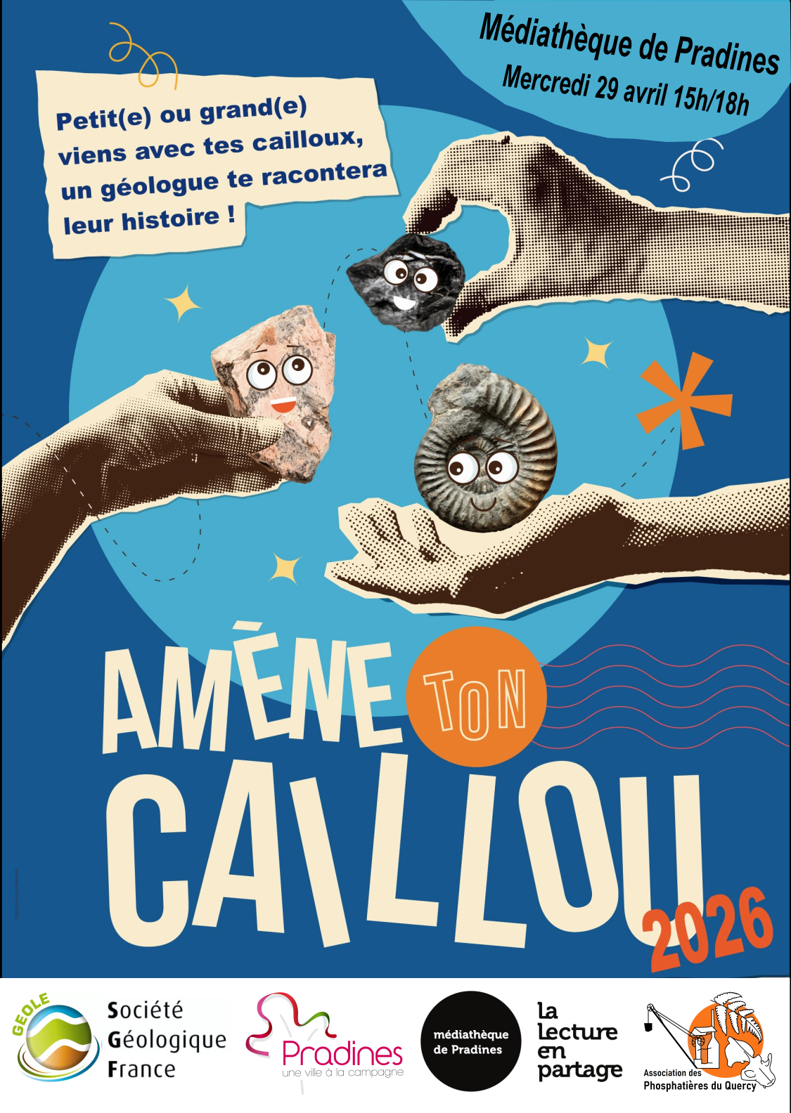 Figeac : Amène ton caillou 2026 à la Médiathèque de Pradines