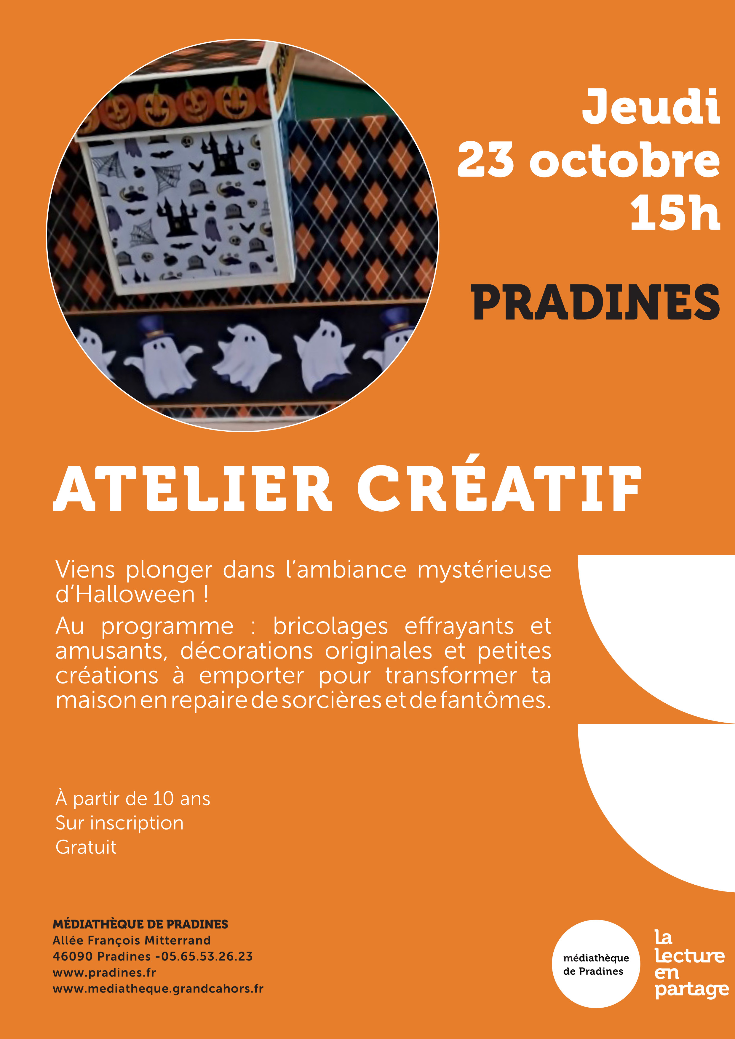 Atelier créatif autour d'Halloween