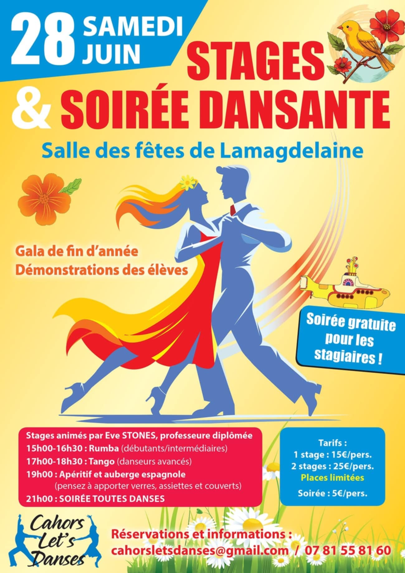 Figeac : Stages et soirée dansante à Lamagdelaine