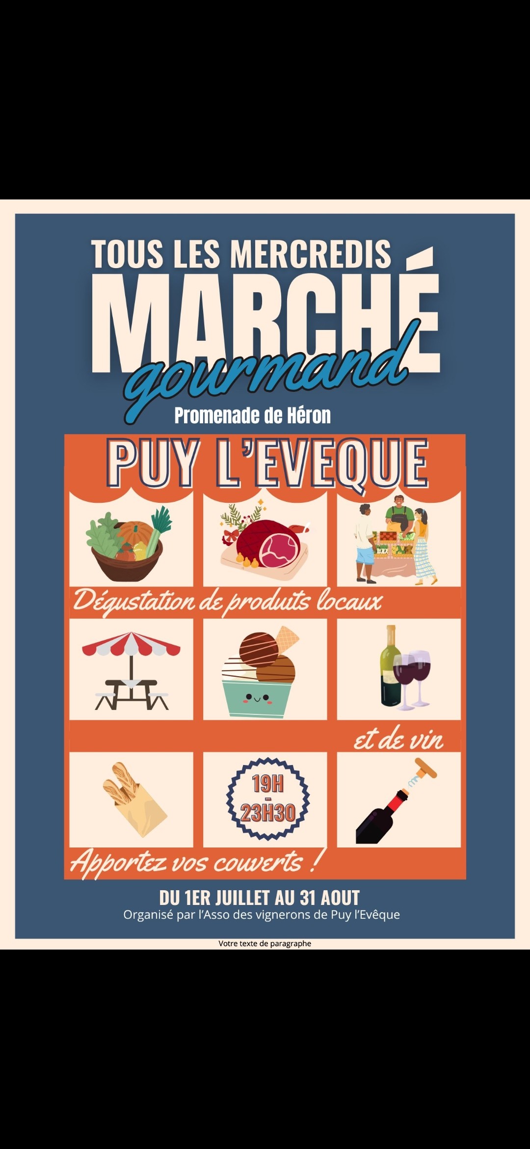 Figeac : Marché gourmand des producteurs à Puy-l'Evêque