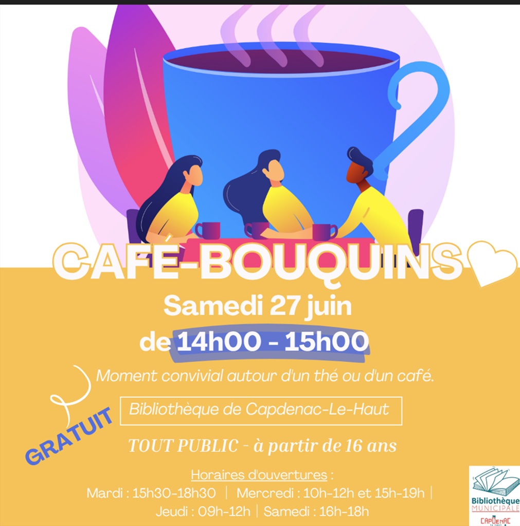 Figeac : Café-bouquins à la bibliothèque de Capdenac-Le-Haut