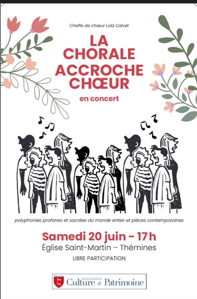 Figeac : Concert de la chorale « Accroche Chœur » à Thémines