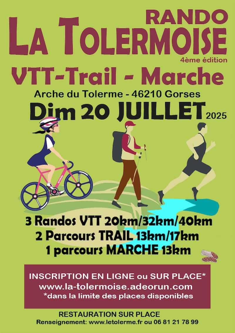 Figeac : La Tolermoise rando, VTT Trail Marche