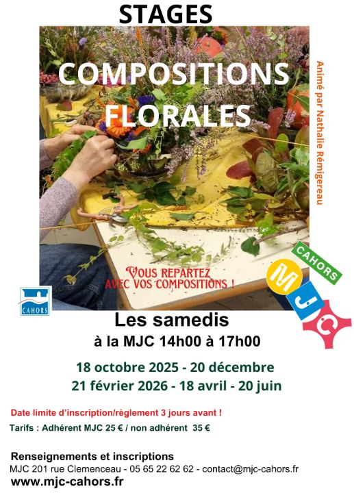 Figeac : Compositions florales - MJC Cahors