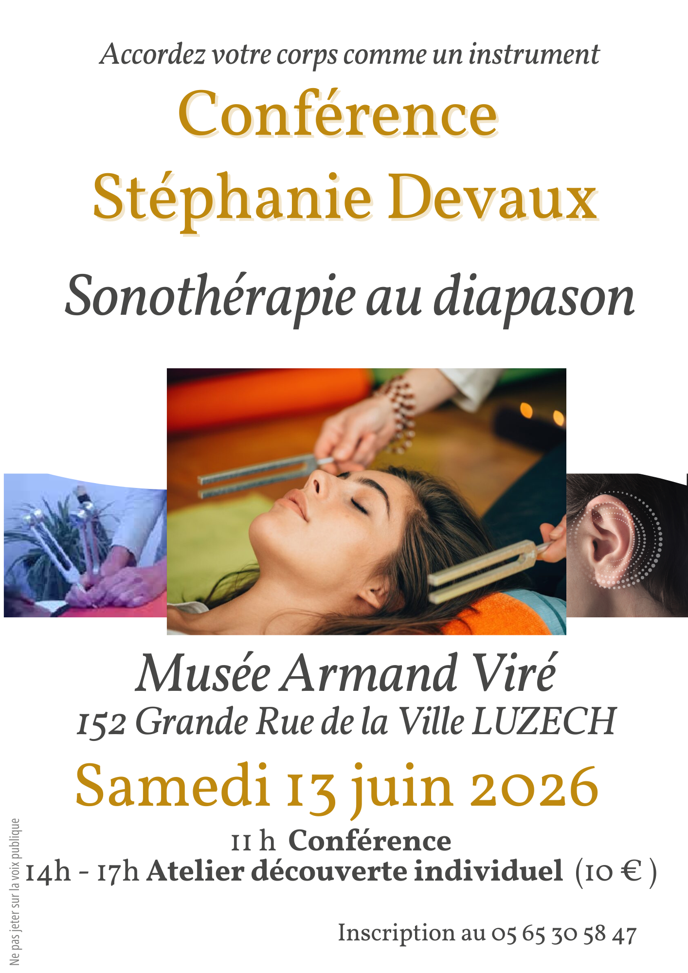 Figeac : La sonothérapie au diapason : conférence et atelier découverte