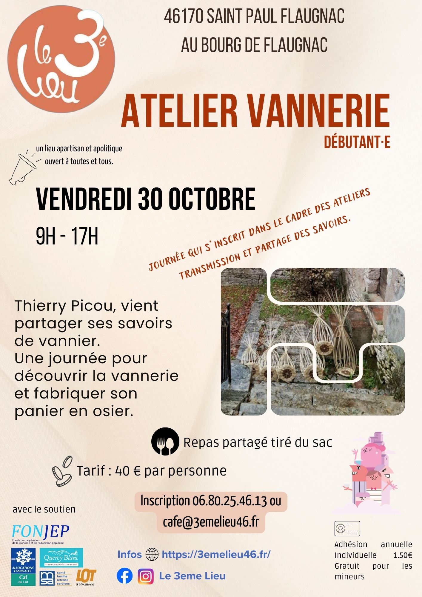 Figeac : Atelier couture et espace café au 3ème Lieu