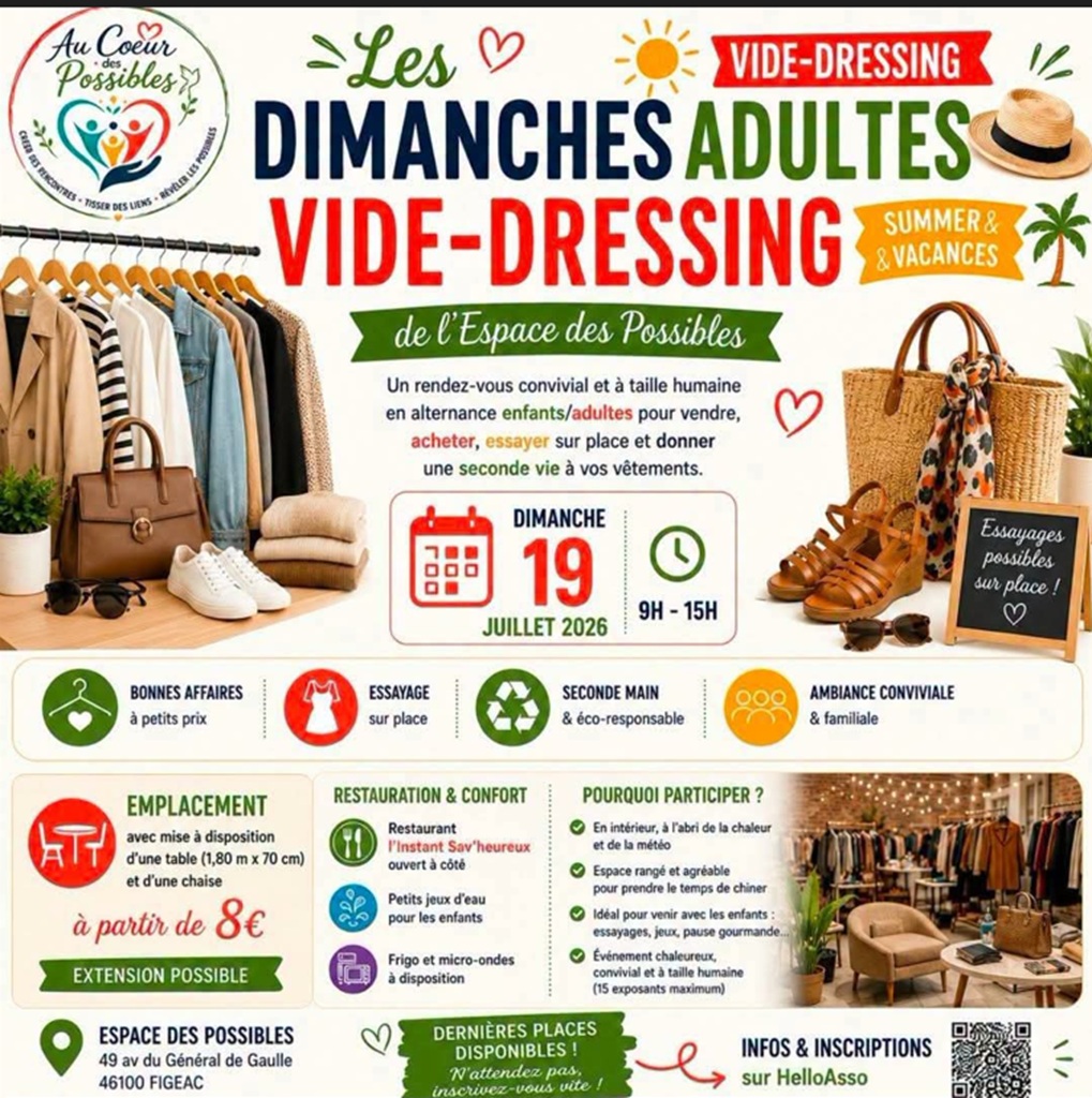 Figeac : Vide-dressing adultes à Figeac