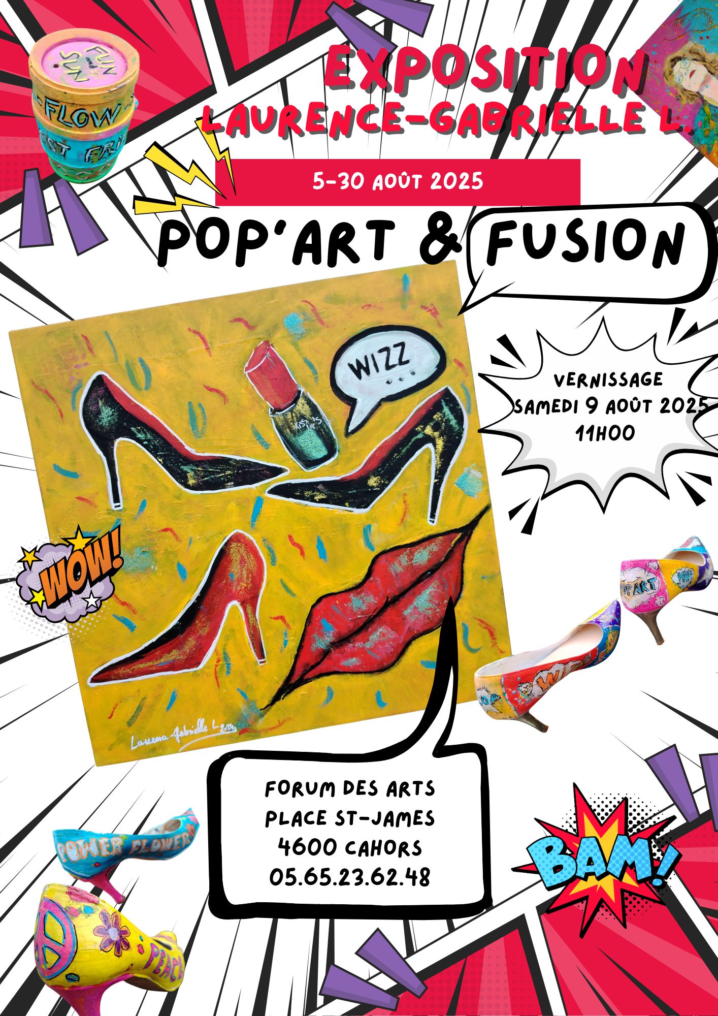 Figeac : Exposition de l'artiste Laurence-Gabrielle L.