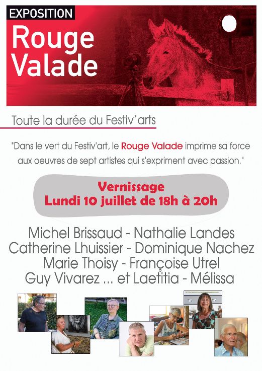 Figeac : Festiv'Arts : exposition Rouge Valade
